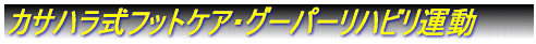 カサハラ式フットケア