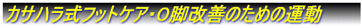 カサハラ式フットケア